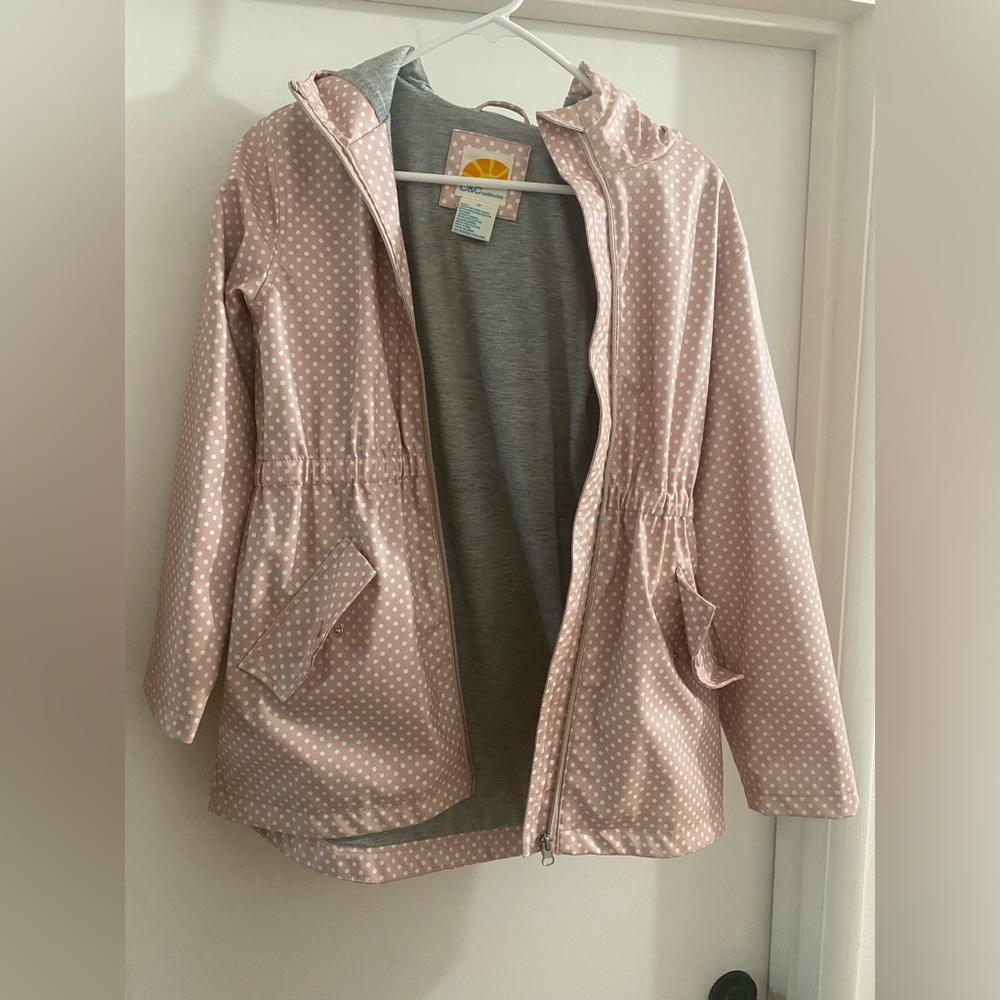 Girls size 12 lined raincoat